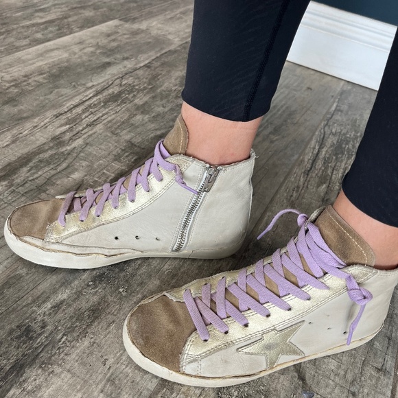 Golden Goose Shoes - Cream and gold Francy Golden Goose EU 37